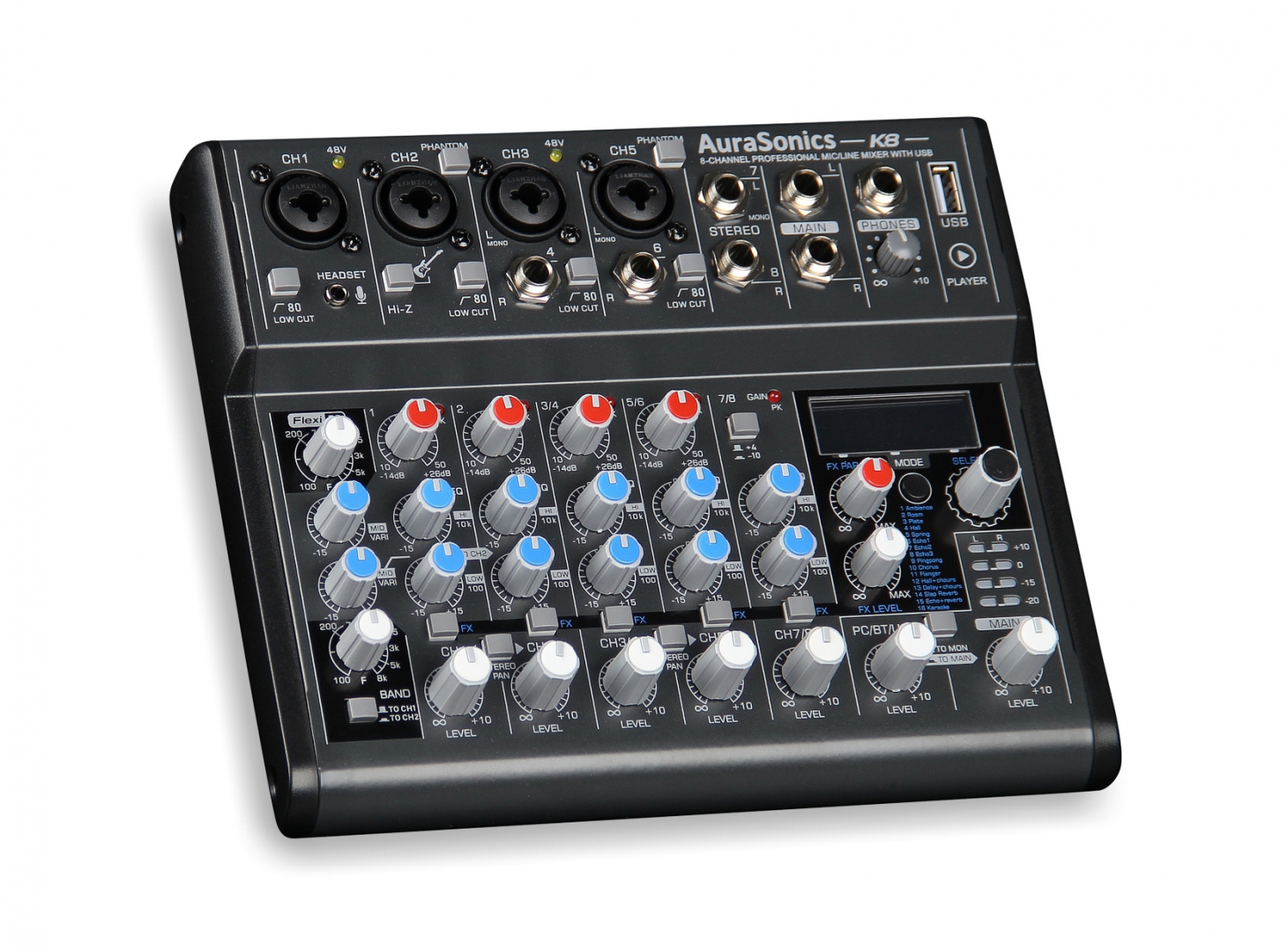 AuraSonics K8 компактный микшерный пульт в Набережных Челнах