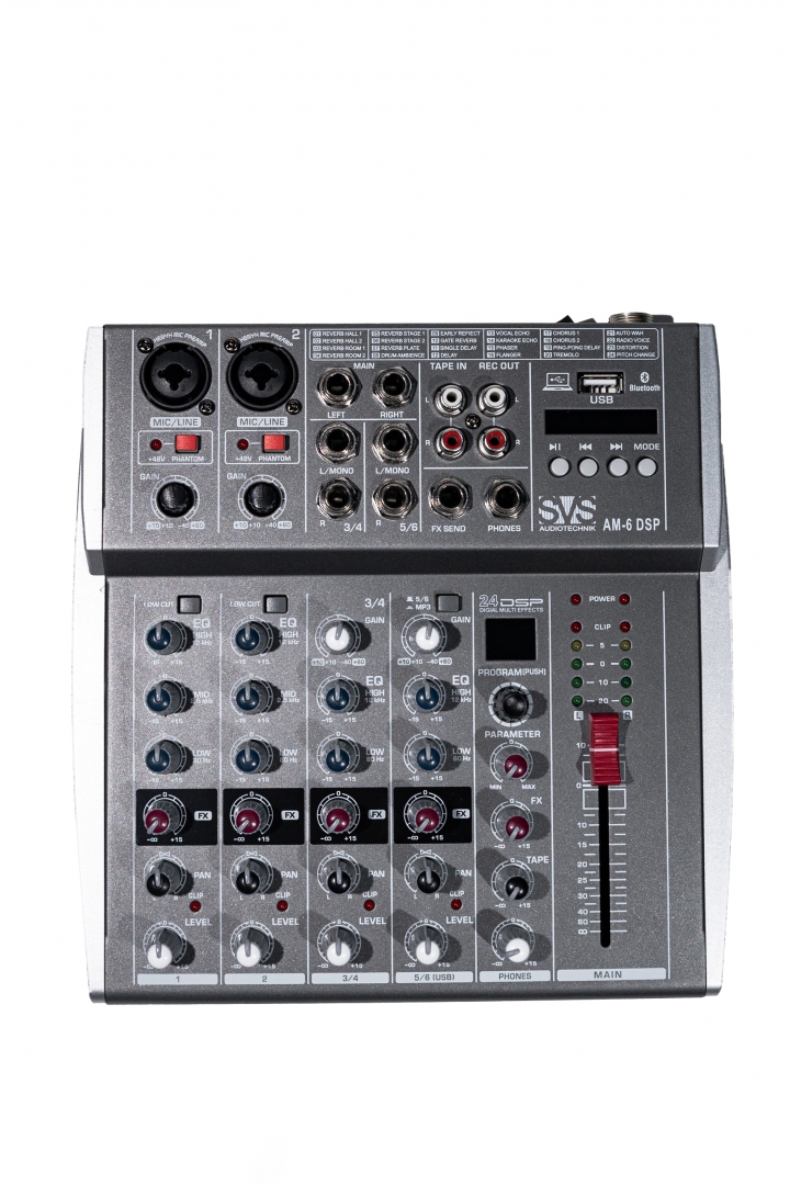 SVS Audiotechnik mixers AM-6 DSP Микшерный пульт аналоговый, 6-канальный SVS Audiotechnik mixers в Набережных Челнах