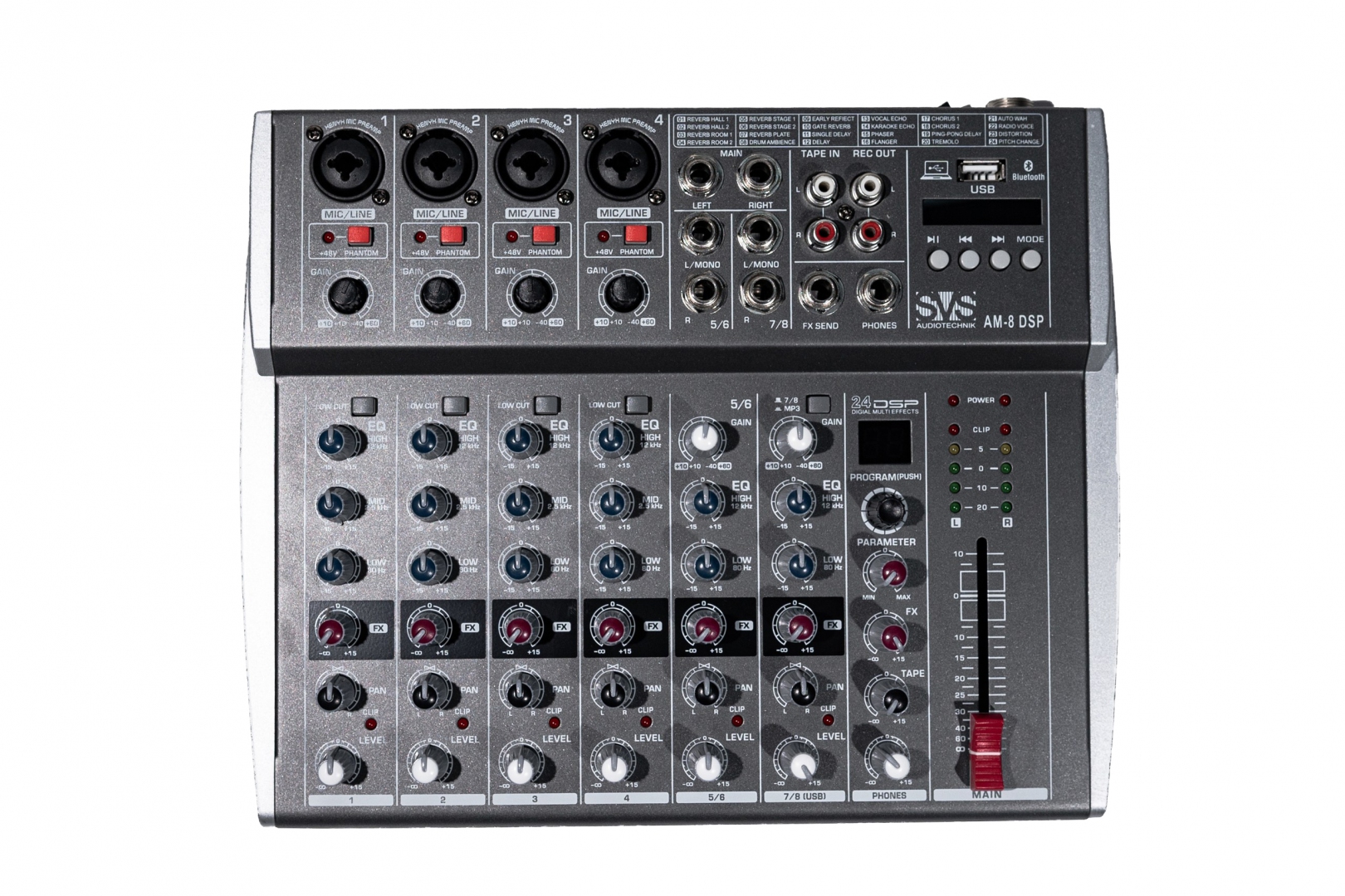 SVS Audiotechnik mixers AM-8 DSP Микшерный пульт аналоговый, 8-канальный в Набережных Челнах